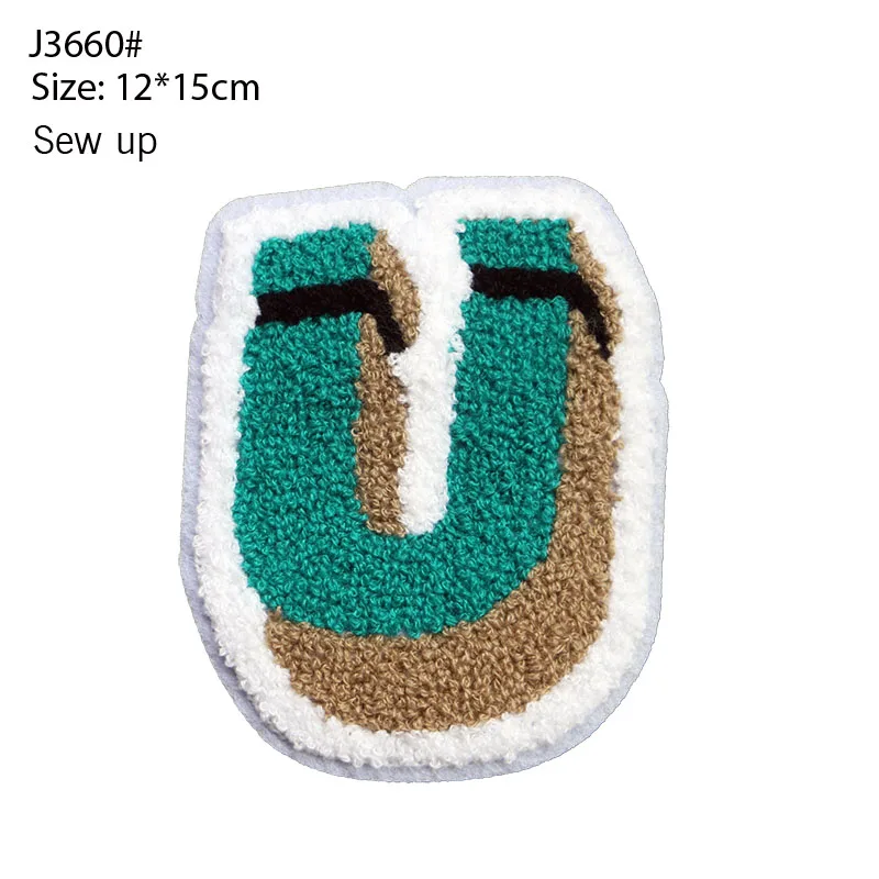 Fashionable And Cute Mixed Color Towel Sewing Letters DIY Logo Decoration Badge Patch Clothing T-shirt Jacket