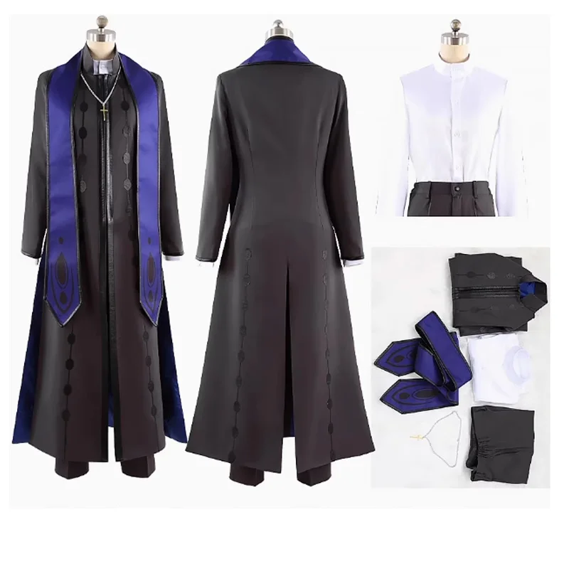 

Anime FGO Grigory Rasputin Cosplay Costume Men Halloween Party Sets CUSTOM MADE