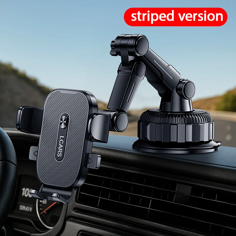 Universeller Autotelefonhalter, rutschfest, drehbar, Armaturenbrett-Saugnapfhalterung für LKW, SUV, Limousine, stabiler, stoßfester Ständer – Detail 8