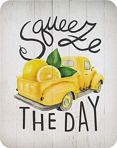 AMELIA SHARPE Metal Tin Sign Vintage Lemon Truck Retro Style Bar Garage Coffee Shop Home Kitchen Garden Door Wall Art Deco  sign
