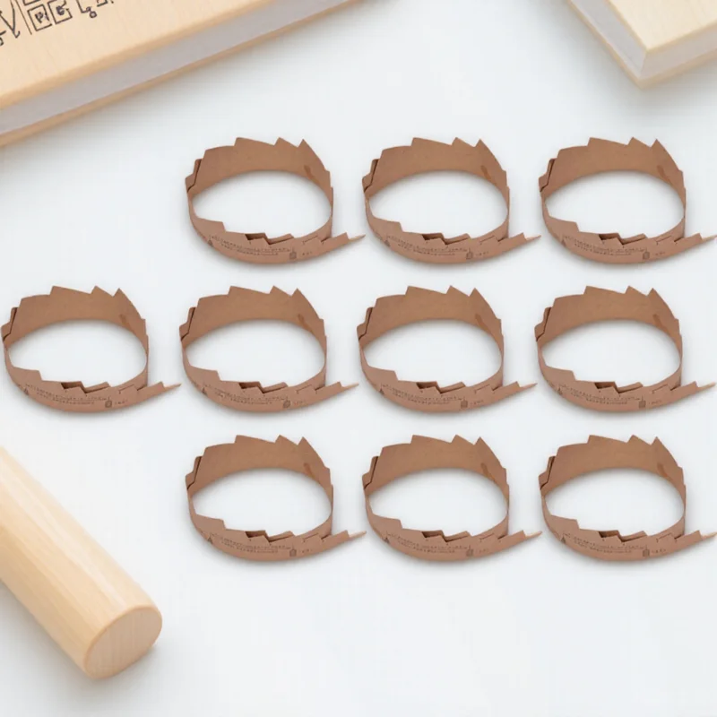 

10pcs Guzheng Paper Professional Zheng Locator Durable Thick Wear Resistant Reusable Zheng Code Positioning Tool Light Brown