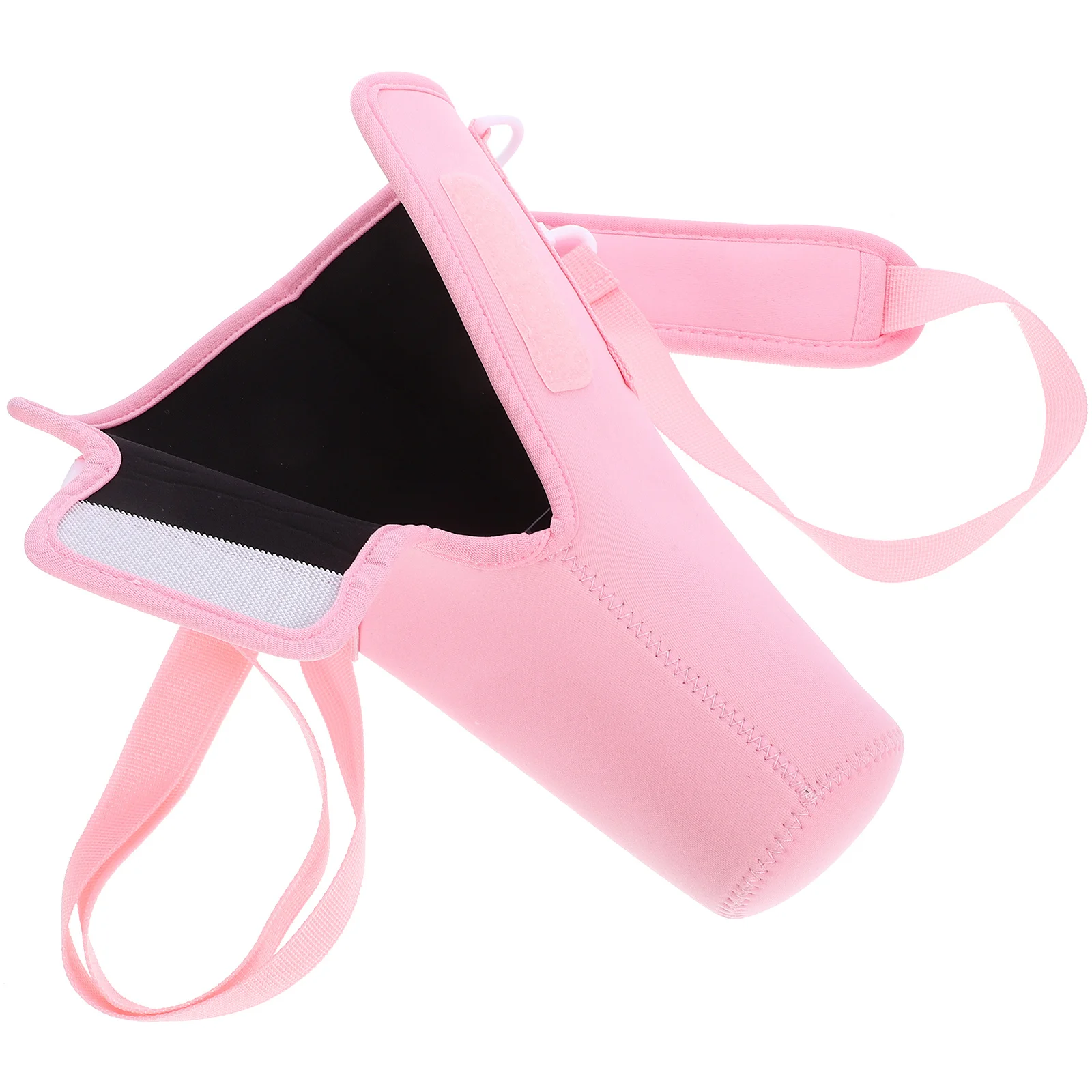 

Water Bottle Sleeve Holder Neoprene Reinforced Stitching Adjustable Shoulder Strap Portable Carrier Bag Travel