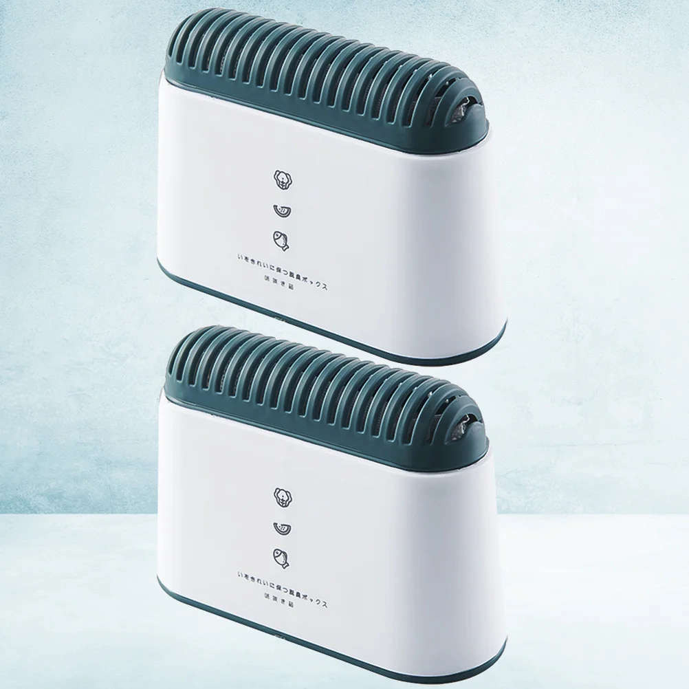 2 قطعة ثلاجة الفحم المنشط مزيل العرق صندوق قابلة لإعادة الاستخدام مزيل الروائح الكريهة امتصاص الهواء النقي لمبرد الفريزر #1