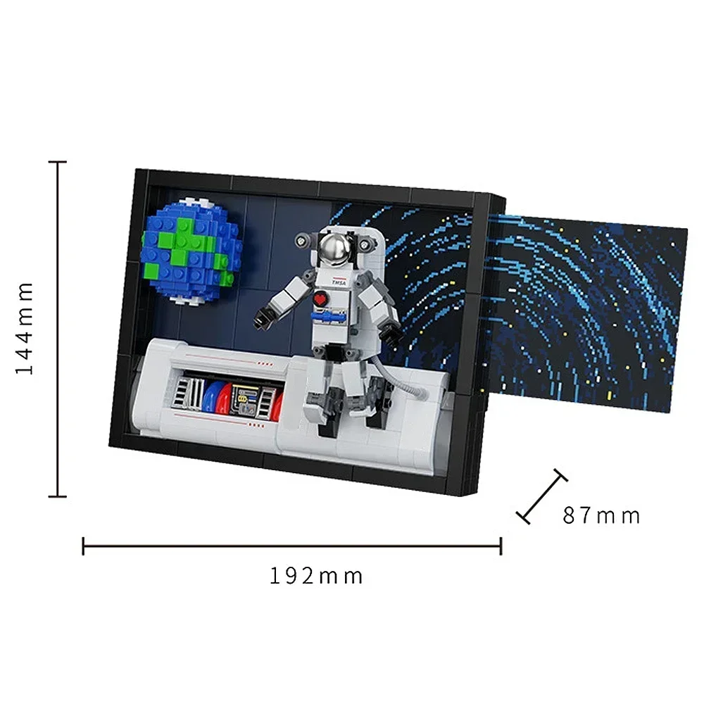 Décennie s de construction de modèles de tiges de peinture spatiale créatives techniques, briques de jouets STEM, idées MOC, modulariser, cadeau, T5004