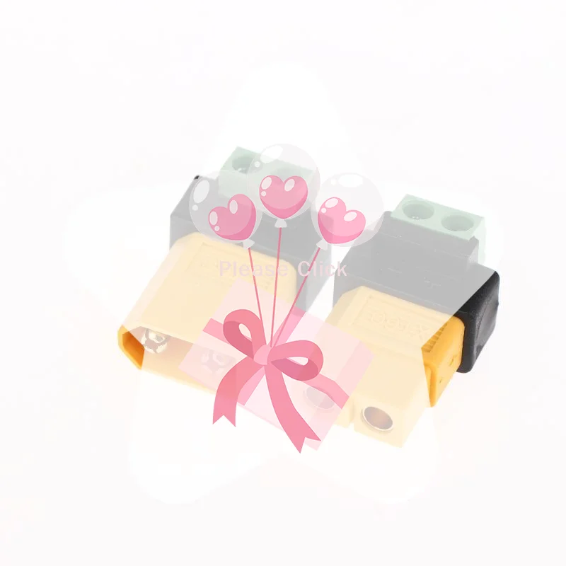 

Reliable Charging Connector for UAV and Solar Panel Devices, XT60 Male Female to 2Pin Terminal, Solderless Adapter.