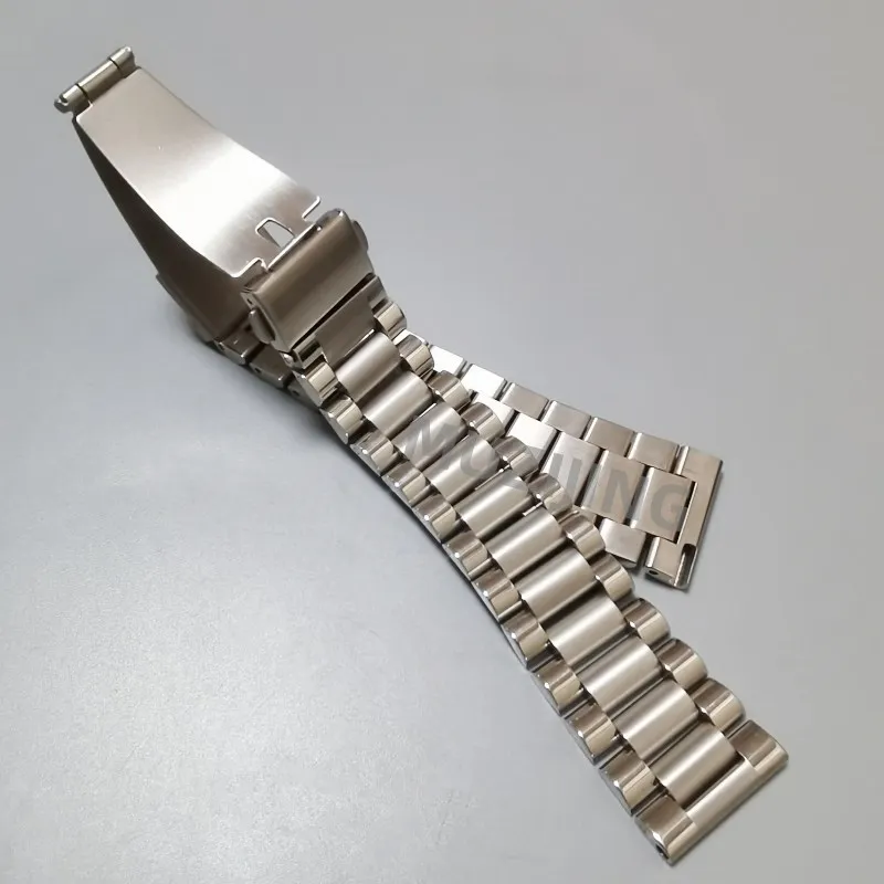 20mm 22mm 316L Stainless Steel Universal  President Straight End Watch Band Strap Bracelet Fit For RLX SKX All Watches