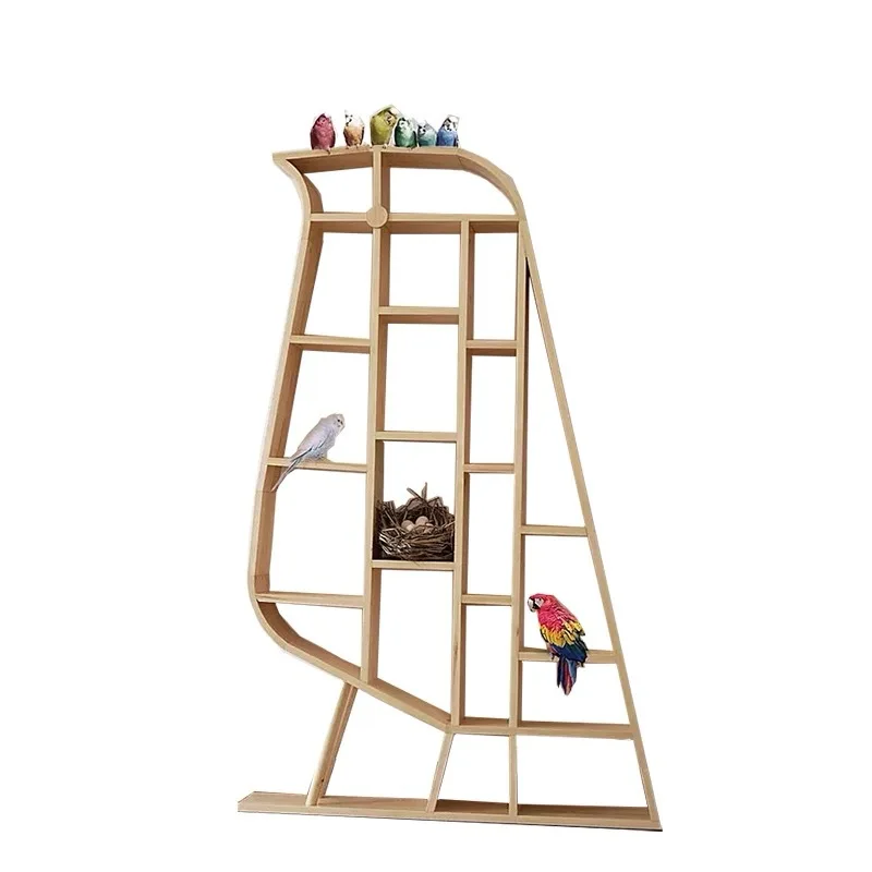 

Bookcase storage rack Solid wood shelf Floor-to-ceiling bookshelf