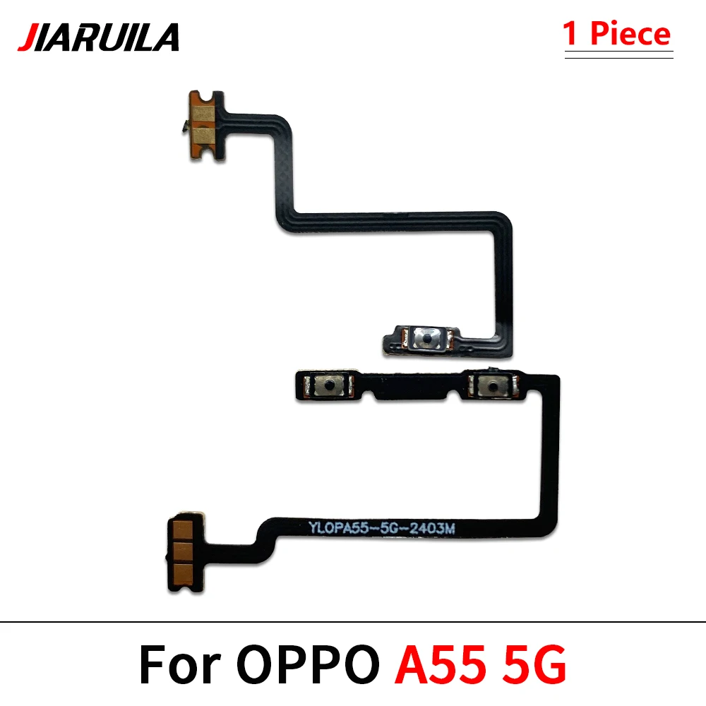 Volume Power Switch On Off Button Key Flex Cable For Oppo A16 A54 A52 A53 A55 5G A57 4G A74 A93 A95 5G Realme 9i Reno 5 6 7 Pro