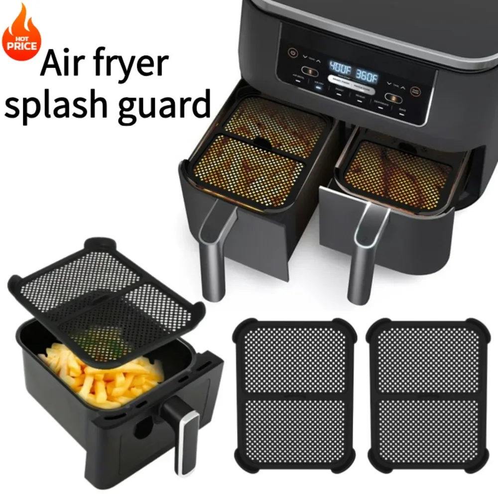 Air Fryer Splash Guard Splash Guard for Ninja Air Fryer AF400 AF451 DZ401 Reusable Silicone Air Fryer Splash Pads