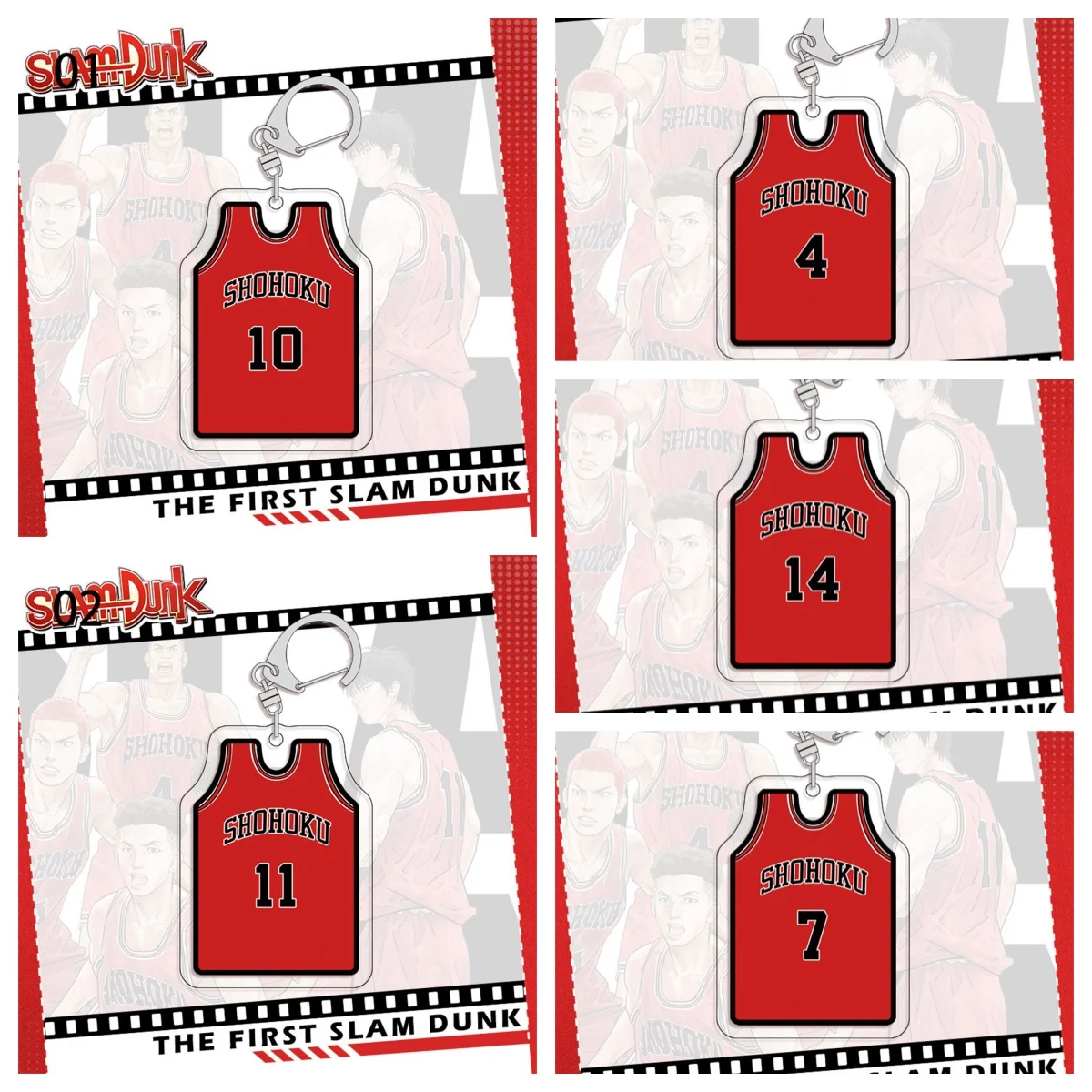 LLavero de 6cm de Anime SLAM DUNK Sakuragi Hanamichi Kaede Rukawa, figura de mujer, modelo, soporte de placa, llavero, Accesorio de regalo