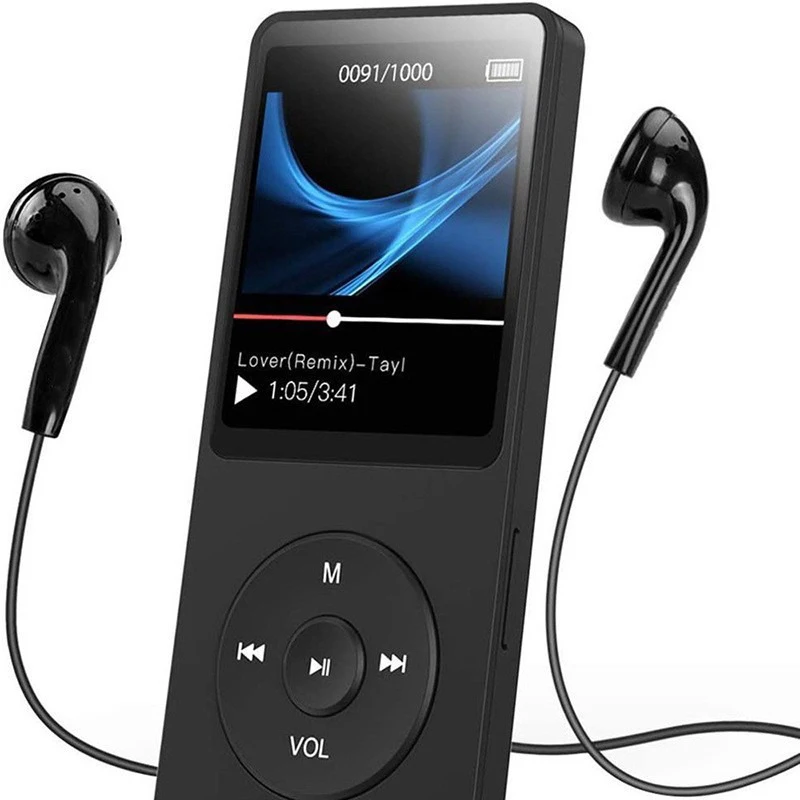 MP3 Player USB Charging Record Digital Display Screen Media Lossless Portable Pocket Sports Running Walking Music Play