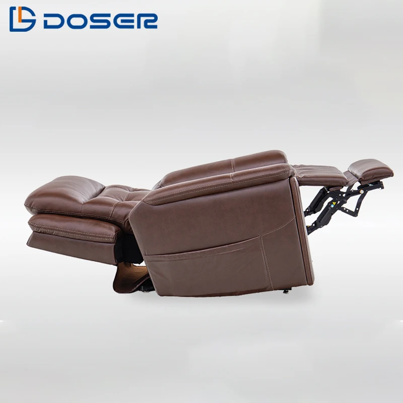 DOSER Modern Tri-motor Leather Recliner Sofa Single Seat Electric Power Lift Extendable Massage Eco-Friendly Elderly view 2