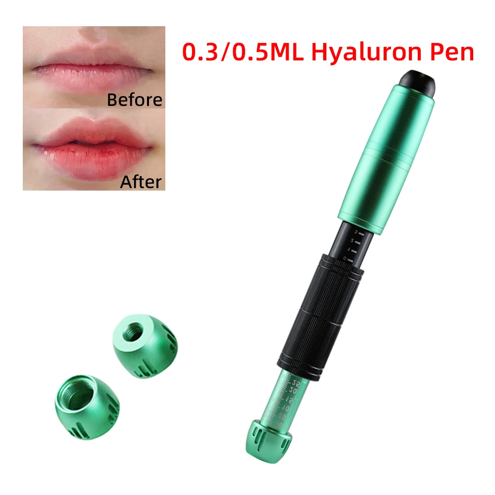 Hyaluronic Pen 2 in 1 Lip Plumping Light Spot Wrinkle Removal Lip Syringe Nebuliser Adjustable Pressure Pen Anti-Wrinkle Tools