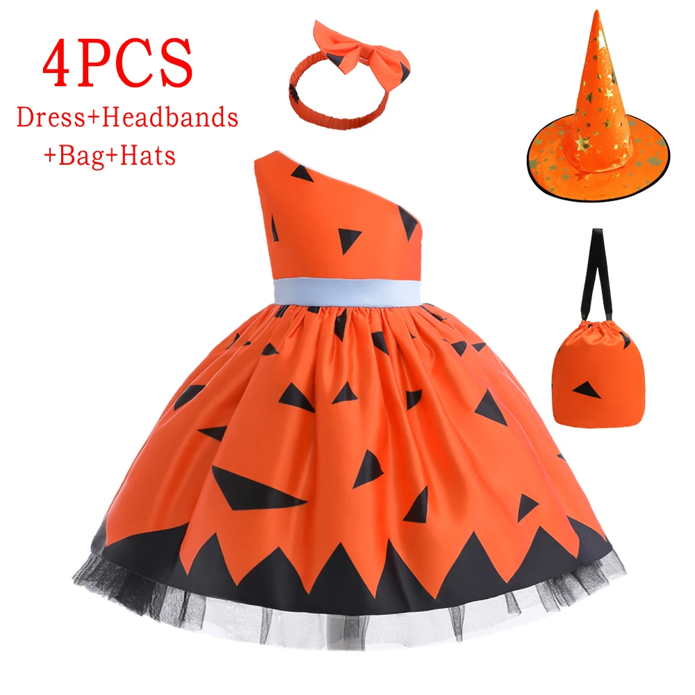 

Карнавальный костюм на Хэллоуин с принтом тыквы и летучей мыши для девочек, карнавальные платья принцессы на Рождество, день рождения, праздничное платье для девочек, свадебное платье для выпускного вечера
