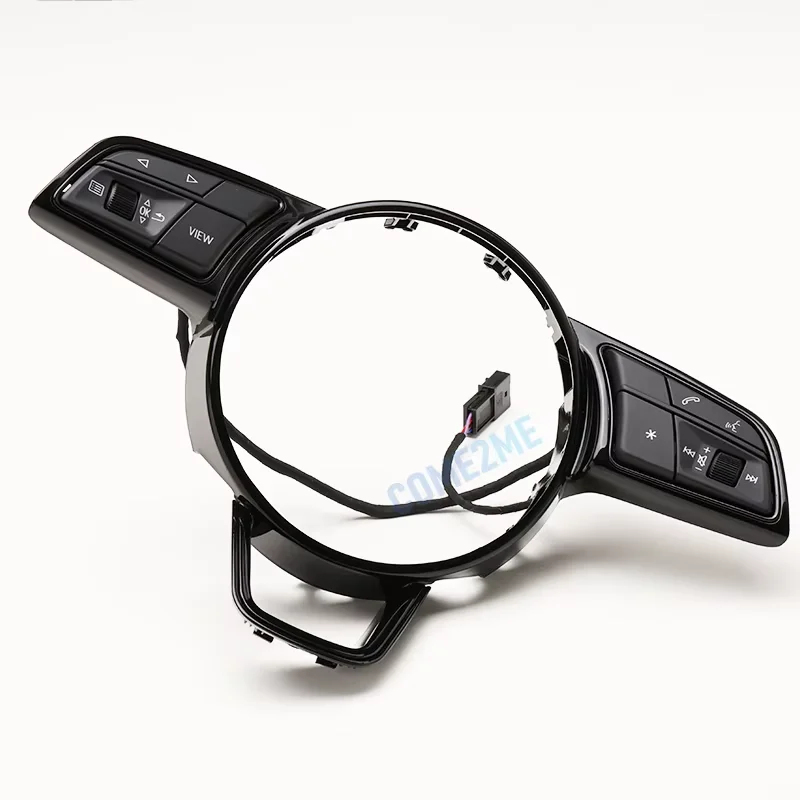 Suitable for Audi A4 B9 A3 8Y bogie, equipped with multifunctional buttons, steering wheel accessories, and decorative accessory