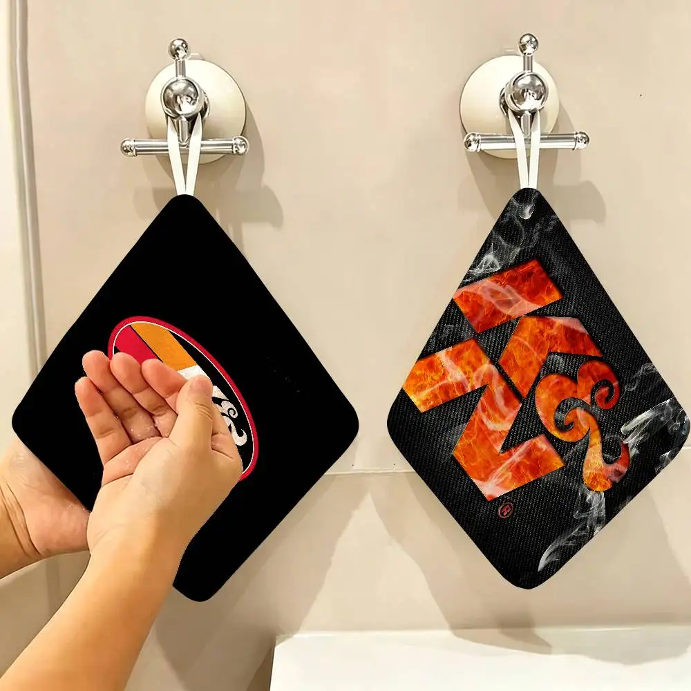 K N cool logo game Multi-scene Polyester Cotton Towel, Hanging Hand Wiping Cloth for Kitchen Bathroom Hotel