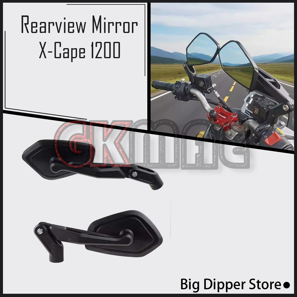 New For Moto Morini X-Cape 1200 X-cape 1200 Motorcycle CNC Aluminum Alloy High-definition Folding Rearview Mirror Reflector
