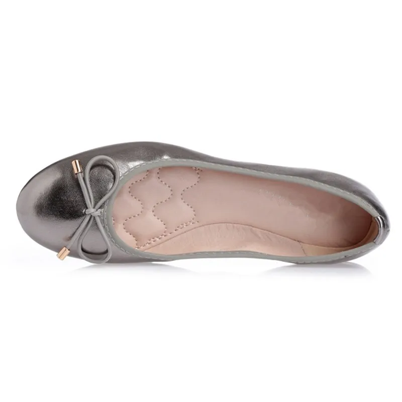 Ballerine da donna scarpe basse papillon bocca superficiale Slip on donna appartamenti scarpe basse Casual da donna ballerine Zapatos