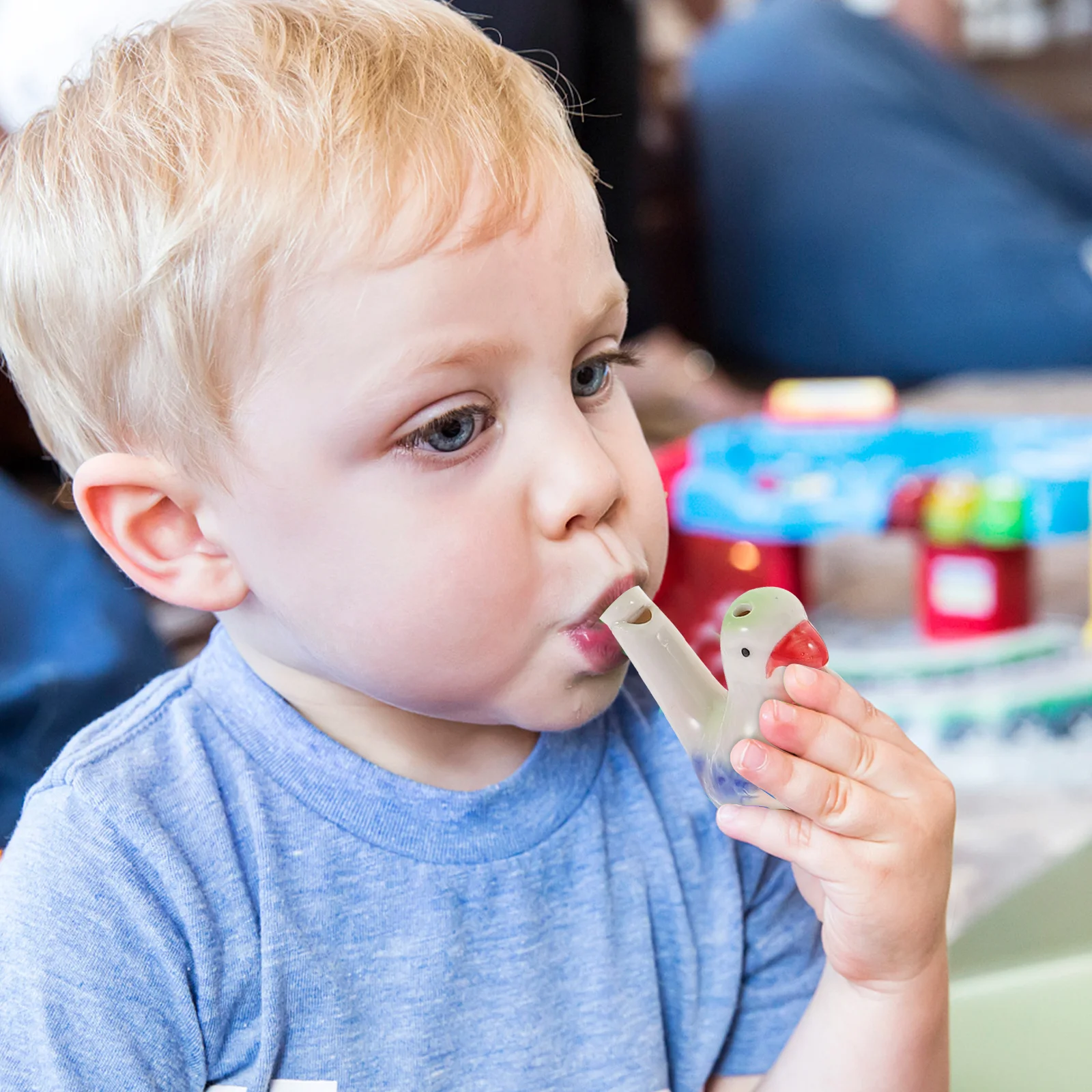 6 قطعة صفارات المياه السيراميك الطيور مضحك الاطفال الآلات الموسيقية التعلم المبكر الترفيه المياه صافرة Warbling صافرة #6