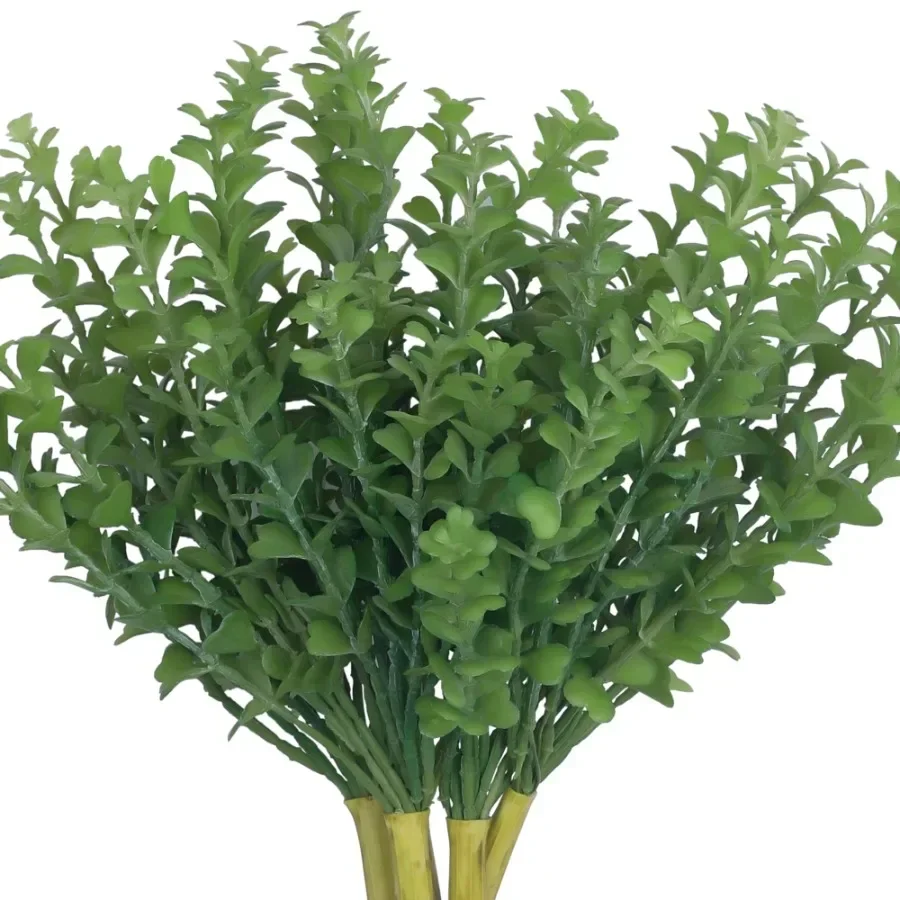 5 Pack Artificial Succulents Plants Faux Greenery Branches Decor Green