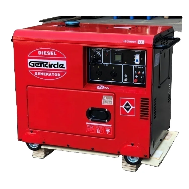 Voor Lange Periode Garantie Luchtgekoelde Mini 3kw 5kw 7kw Stille Diesel Generator Voor Huishouden/