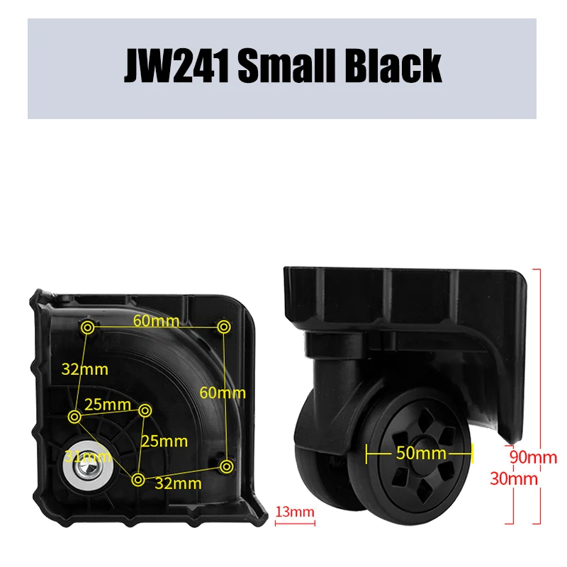 For American Tourister JW241 Trolley Case Wheel Wear-resistant Luggage Accessories Replacement Repair Roller Suitcase Pulley