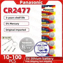 10-100pcs Panasonic CR2477 3v Lithium battery cr 2477 DL2477 BR2477 DL2477 LM2477 for car key remote control watch Button cell