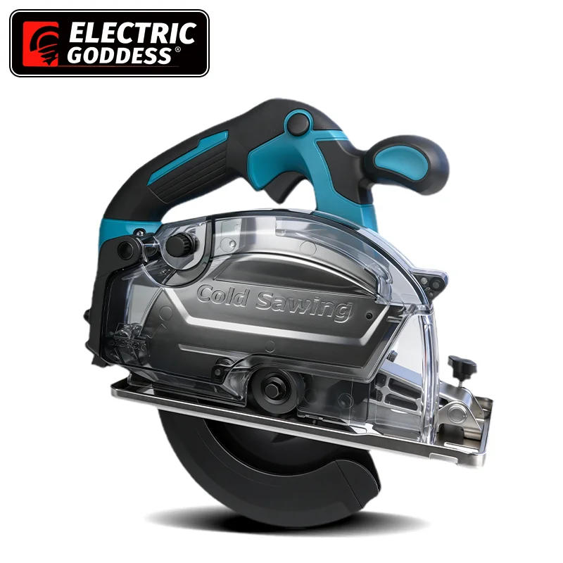 Brushless Electric Cold Saw 6Inch Cordless Rechargeable Circular Saw Cold Cutting Metal Power Tool For Makita 18V BatteryPin