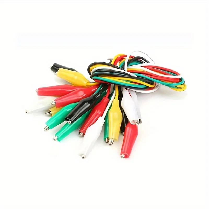 10pcs 50cm Clip Number 28mm Alligator Clips with Wirescwith Alligator Clips for Electrical Alligator Clip