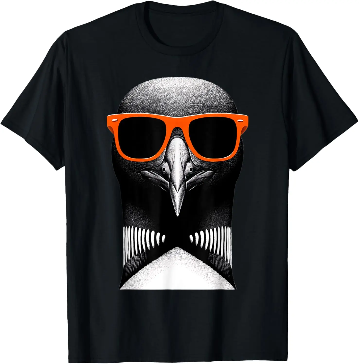 Cool Loon Bird Wearing Sunglasses Graphic Art T-Shirt