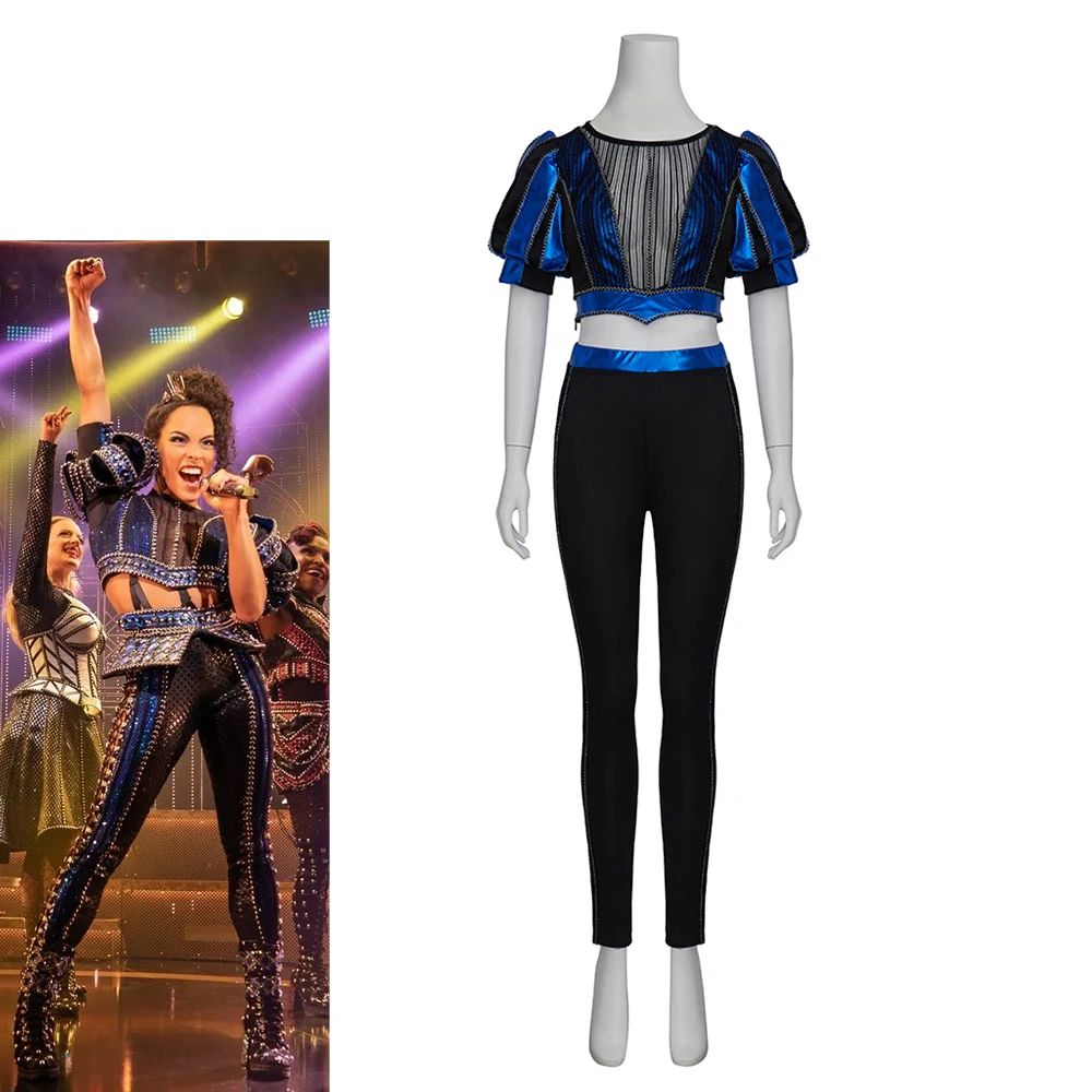 Six the Musical Catherine Parr Cosplay Costume Sexy Crop Top Slim Pants Suits Music Festival Performance Outfits Theater Clothes