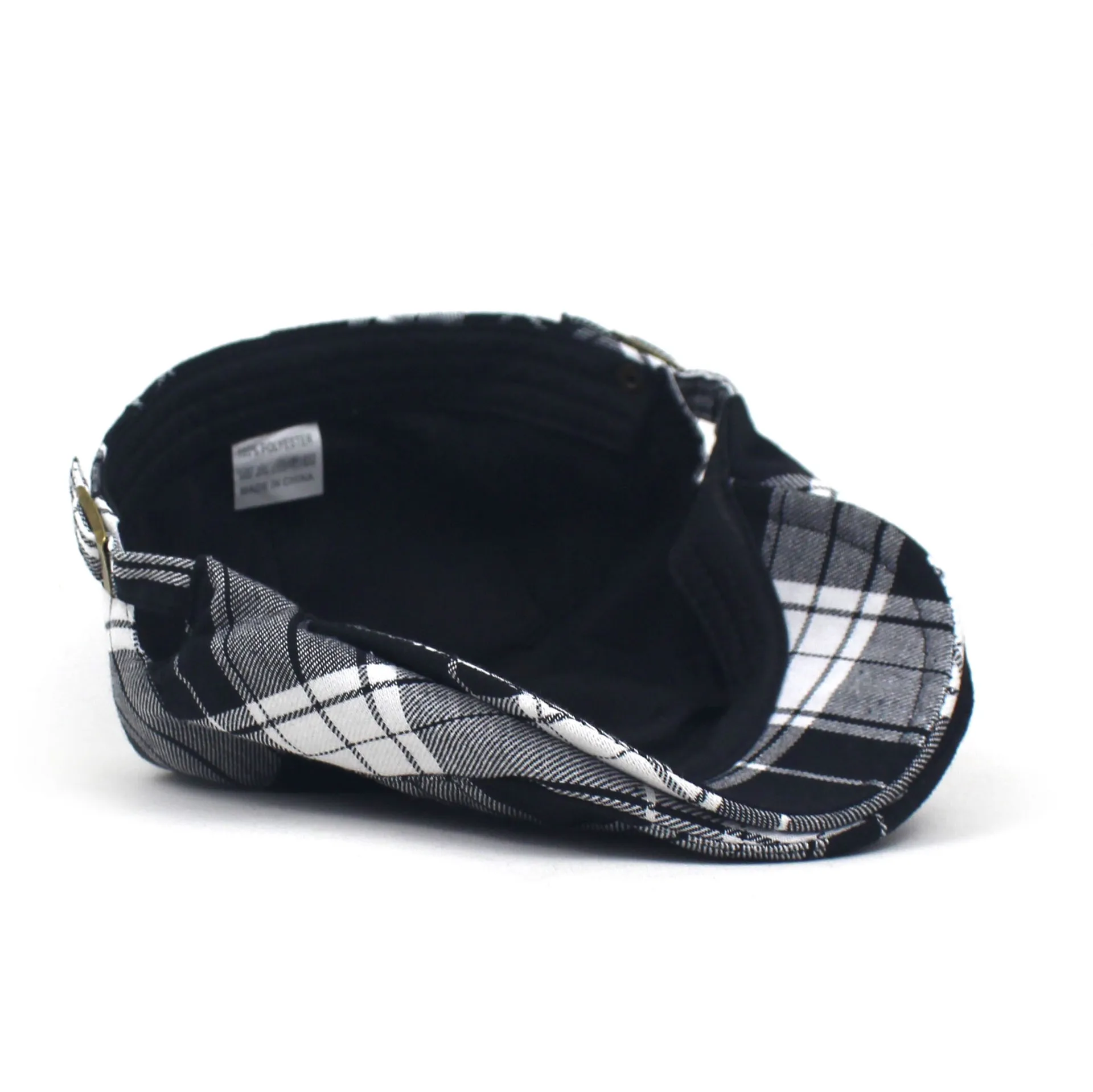 Retro England Visor Newsboy Hat - Cotton Washed Casquette for Men And Women Big Head Cap Four Season Party Accessory