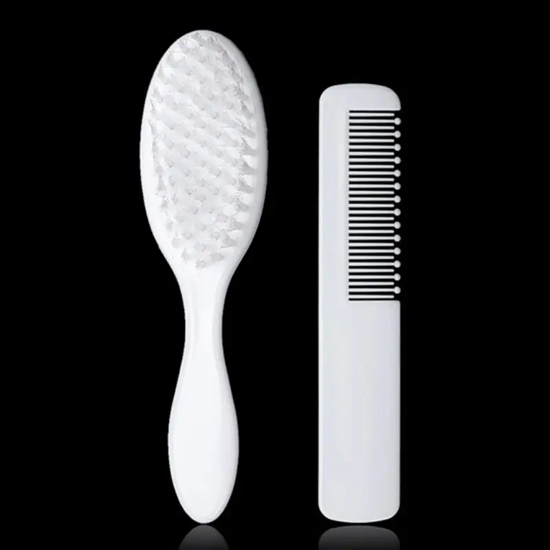 Brosse à Cheveux pour Bébé, Peigne pour Nouveau-nés et Tout-petits, Énergie du Cuir oral elu, Sécurité betantile, Fournitures d\'Allaitement, 2 Pièces