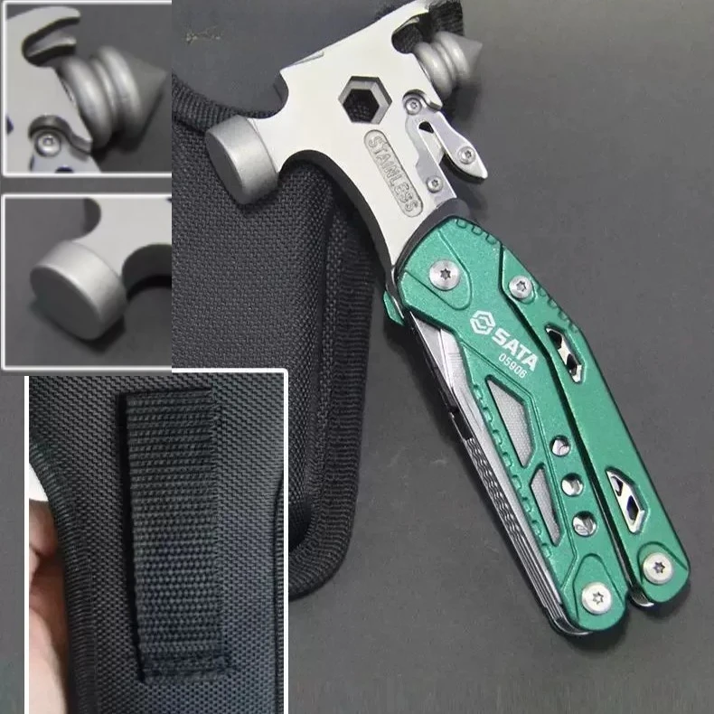 Outdoor Camping Emergency Safety Tools Portable Folding Multifunctional Self-defense Survival Equipment