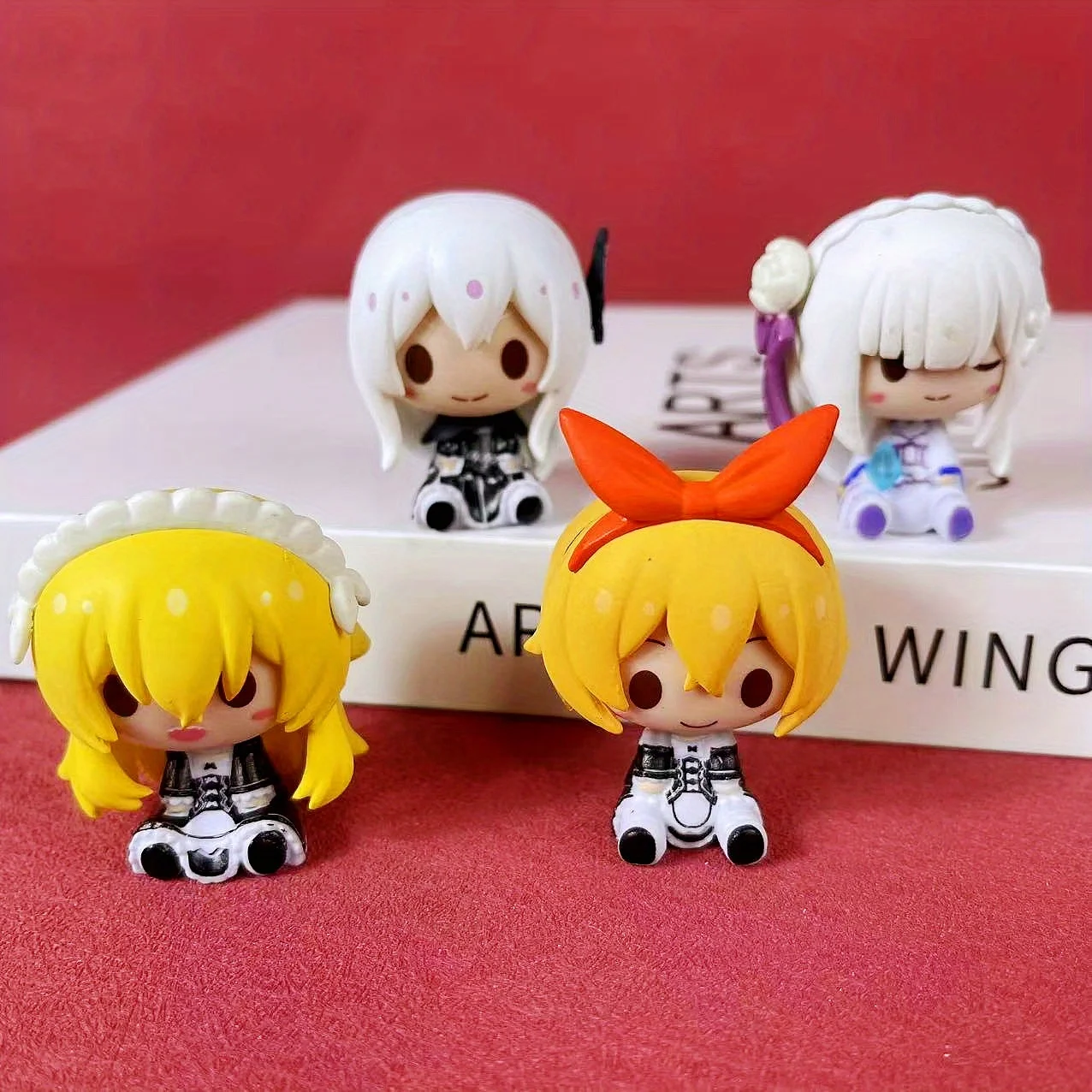 Cartoon Ram Emilia Figure Cute Re Zero Rem Figurines Starting Life in Another World Sculpture Japanese Anime Figure Home Decor