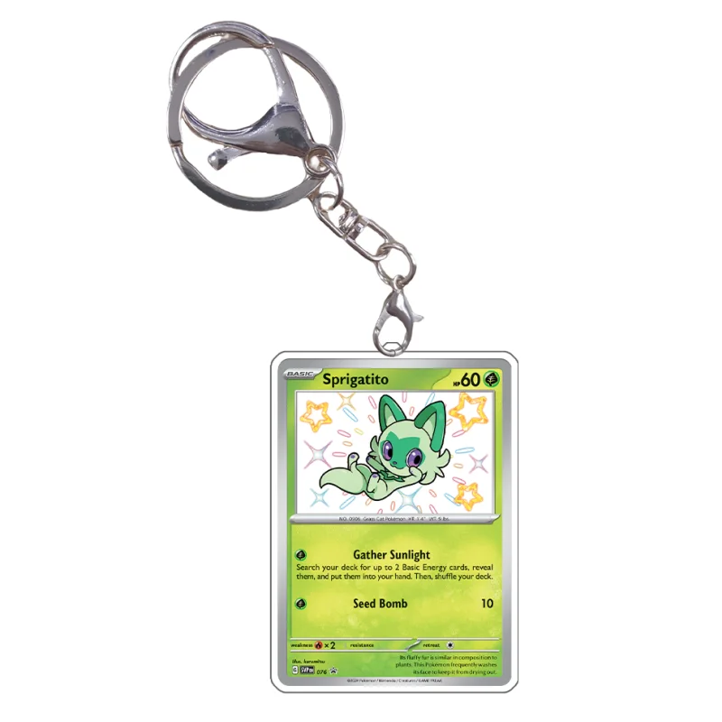 PTCG Keychain Mew Gulpin Altaria Bulbasaur Gardevoir Anime Game Characters Self Made Acrylic Pendant Decoration Cards Decor view 4