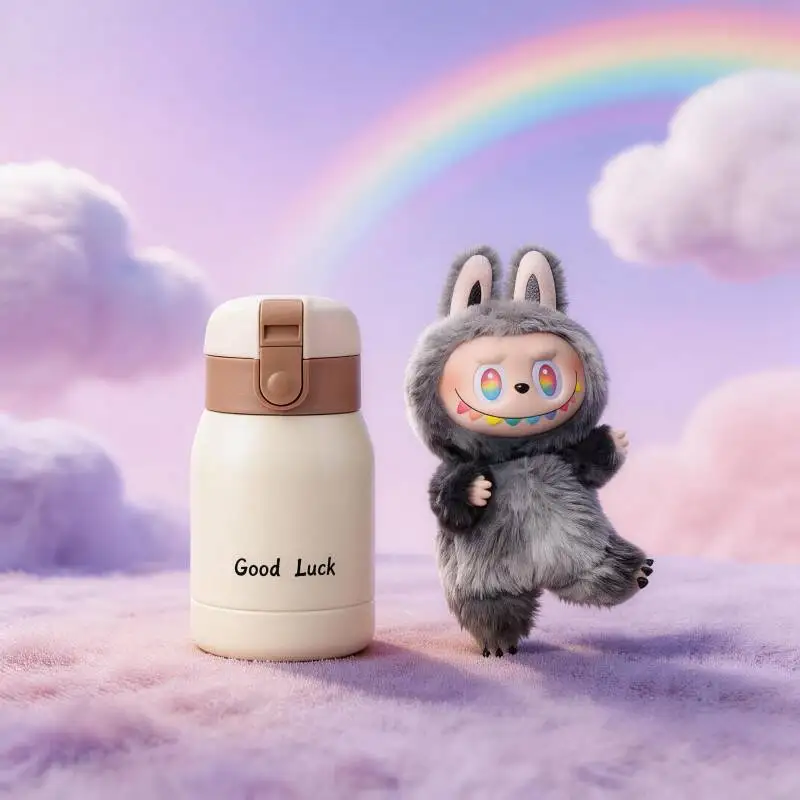 

POP MART THE MONSTERS Forward High Energy Series LABUBU Doll Convenient Use Insulated Vacuum Cup Handy Thermos