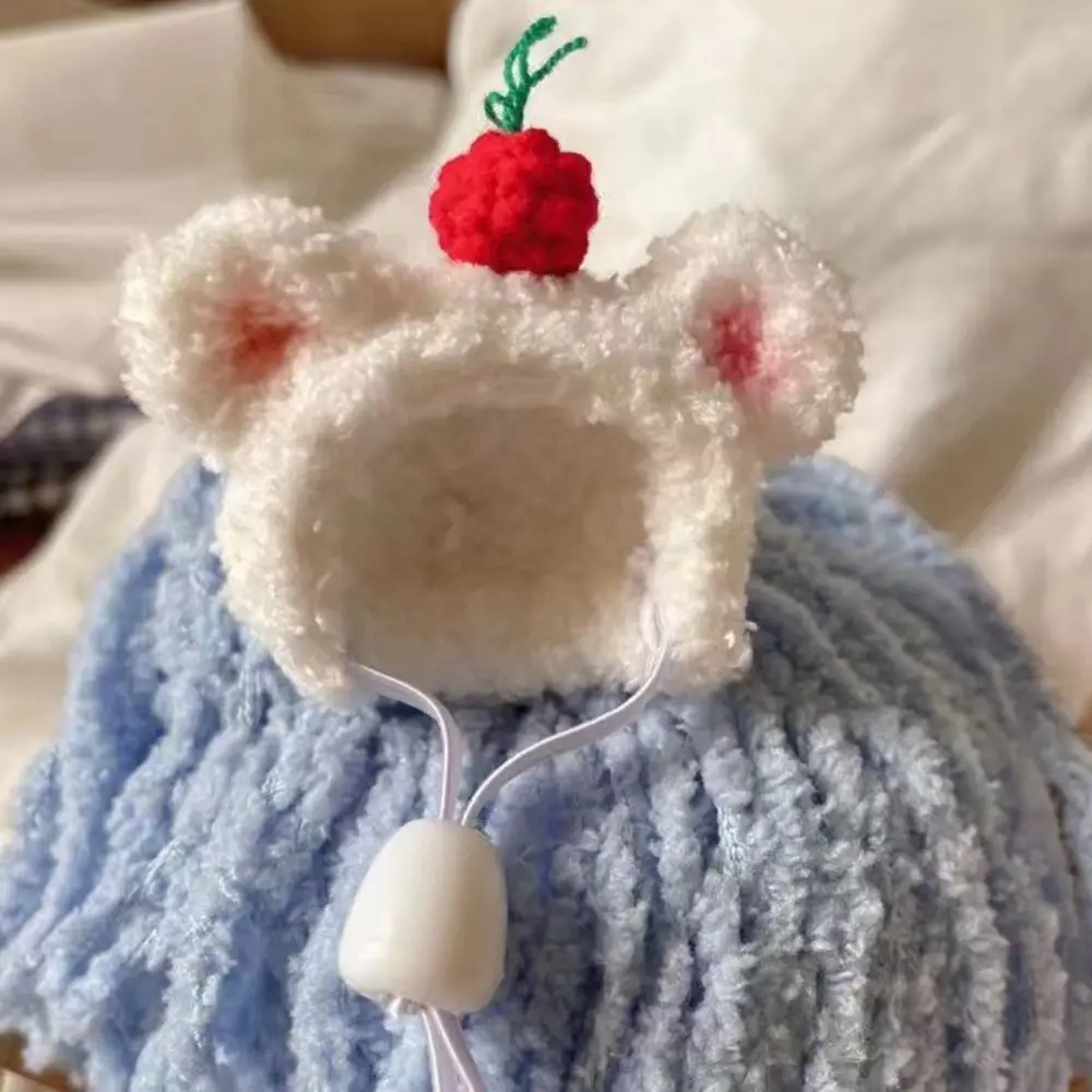 

Doll Accessories Plush Hamster Cap Cute Hand Crocheted Cotton Doll Hat Mini DIY Doll Hat As Kids Gift