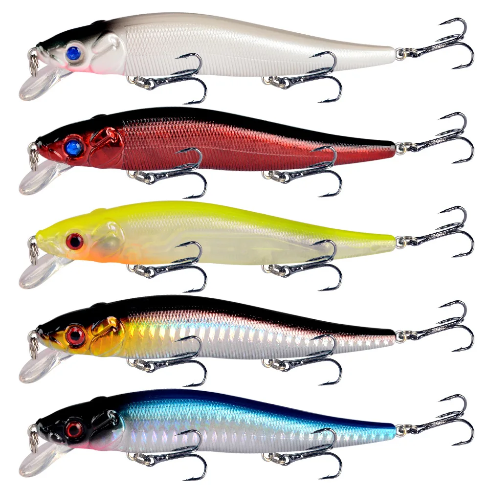 Señuelo minnow artificial – Crankbait duro para pesca de lucio - imagen 4