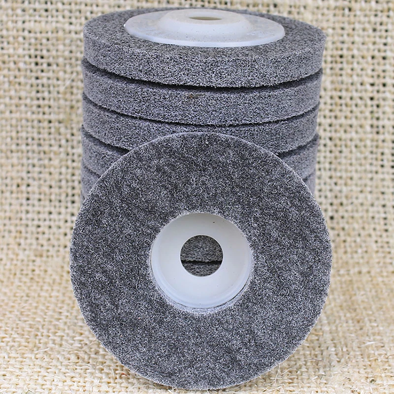 4-Inch Polijstschijf 100*16 Buffing Pad Roestvrij Staal Polijsten Pad Voor Polijsten Machine Nylon Geborsteld Wiel fiber Wiel