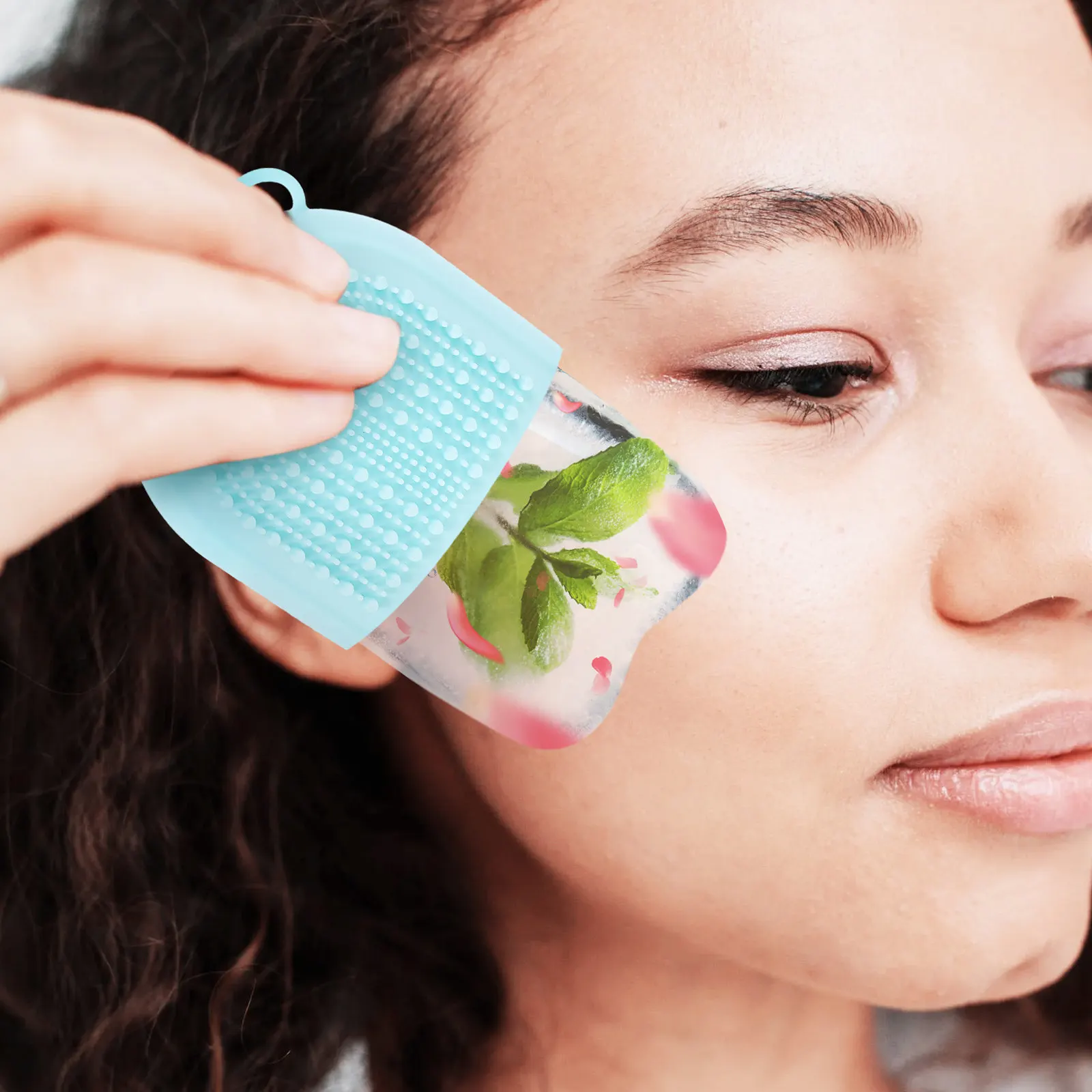 Silicone Mold Face Massage Tool For Skin Cooling Puffiness Relief Facial Beauty Device For Face Eye