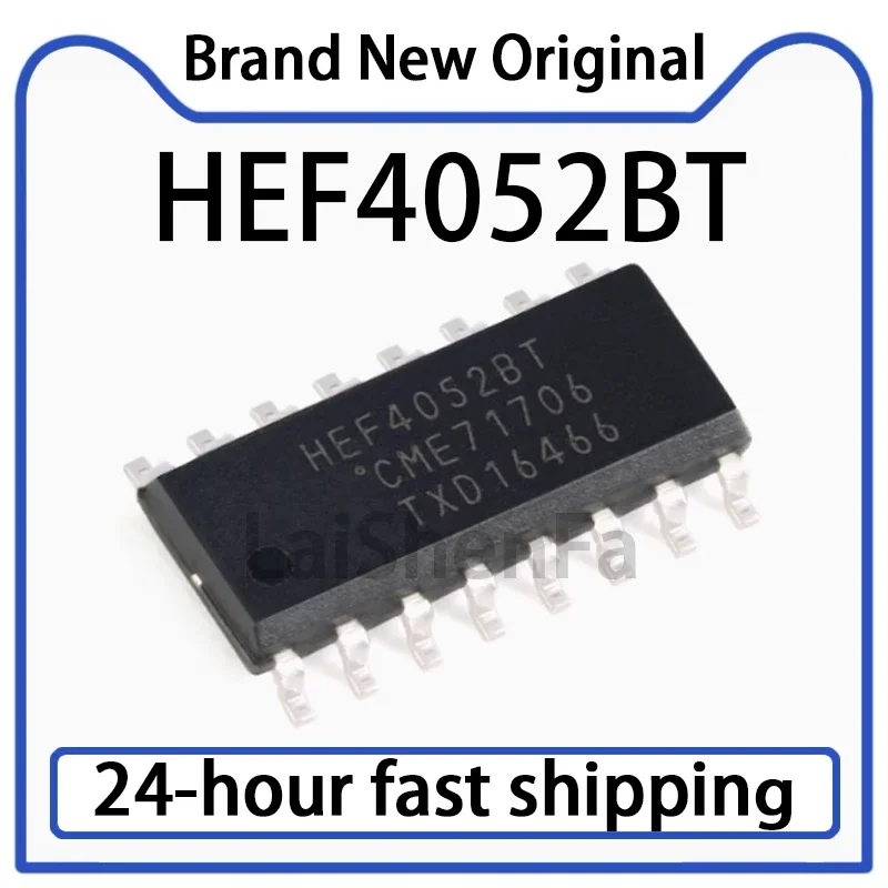 10PCS HEF4052BT Package SOIC-16 Dual 4-channel Analog Multiplexing Stock