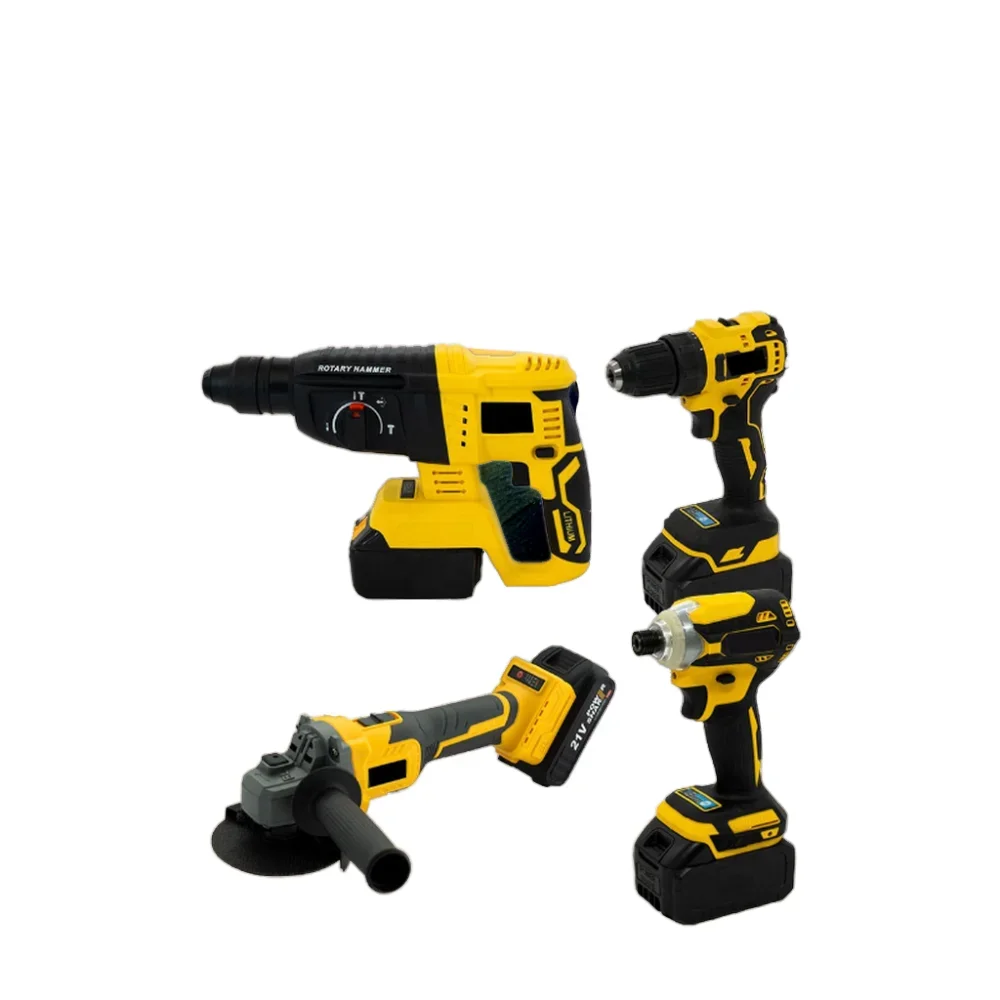 

DW Professional 21 В Беспроводной бесщеточный набор электроинструментов Комплексный промышленный комплект Один пластиковый корпус Ручной OEM-ремонт