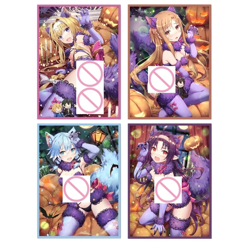 

Набор из 60 коллекционных карт по аниме Sword Art Online: Юки, Асуна, Алиса, Шино Асада. Футляр для карт, игрушка.