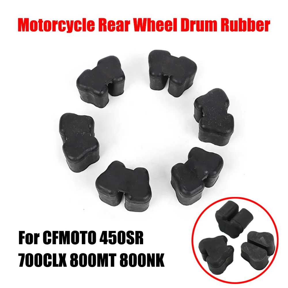 

For CFMOTO CF 450SR 700CLX 800MT 800NK 450 SR 700 CLX 800 MT NK Motorcycle Rear Wheel Drum Hub Cushion Sprocket Rubber Damper