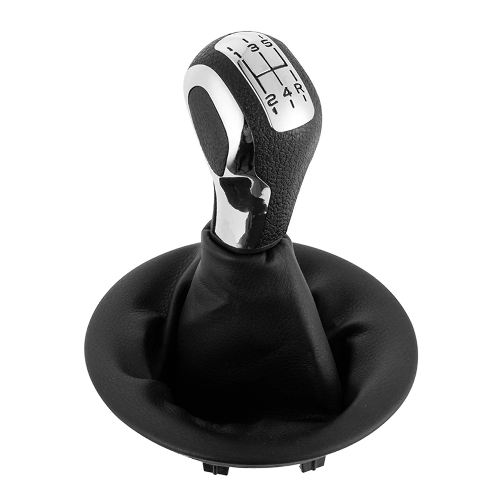 5 Speed Gear Shift Knob+Gaiter For Citroen Berlingo III For Peugeot Partner 2008-2021 PU Leather Car Interior Accessories