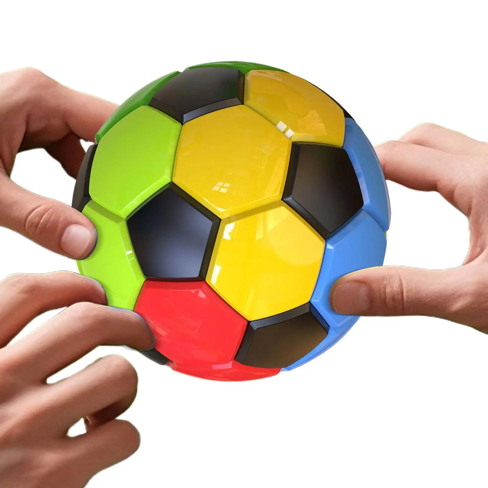 Cubes magnétiques ballon arc-en-ciel Puzzle casse-tête ballon de football Cube anti-Stress pour étudiants garçons enfants filles préscolaire