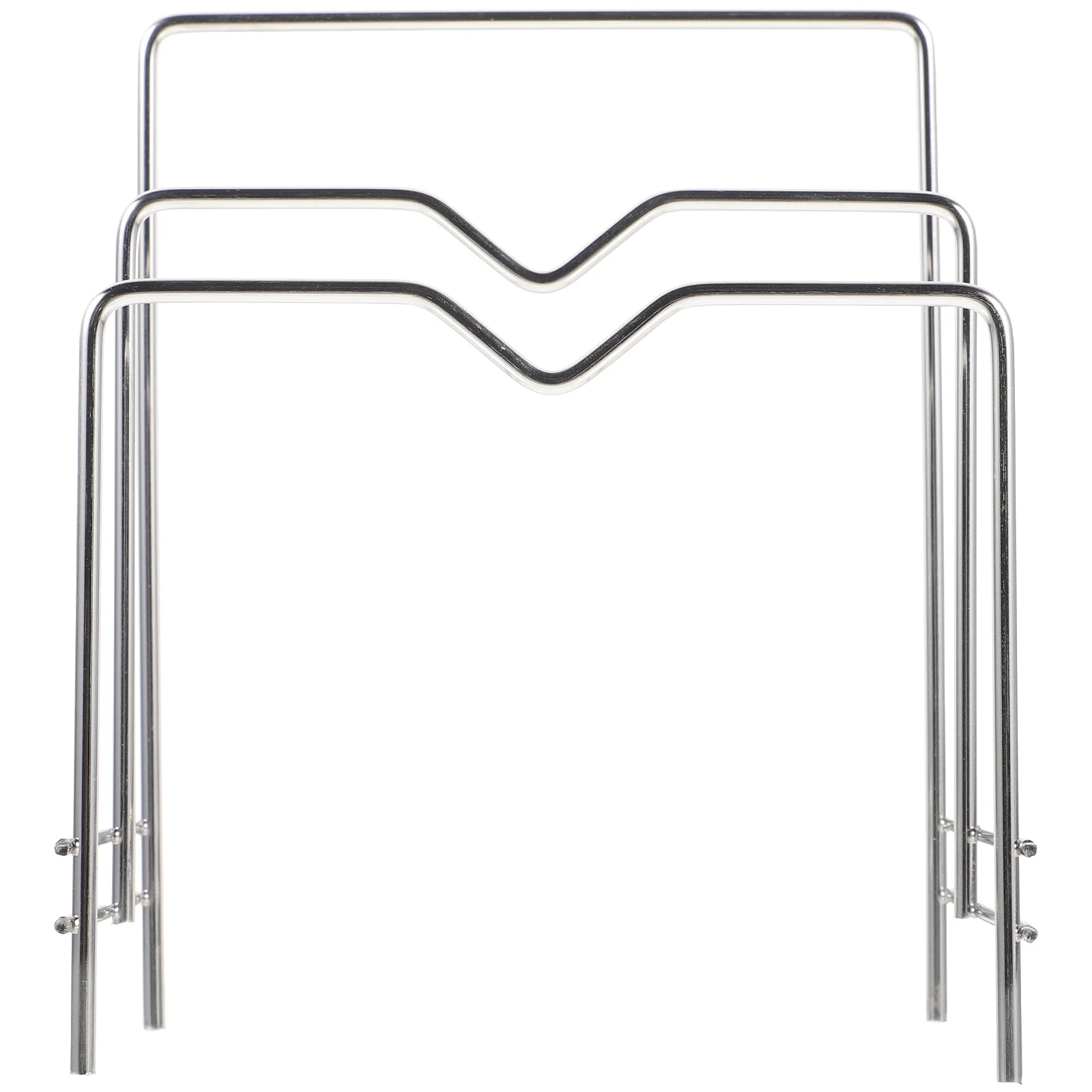 

Stainless Steel Kitchen Storage Rack Black Lid Organizer for Pot Lids Cutting Boards Multi-Function Bookshelf Storage