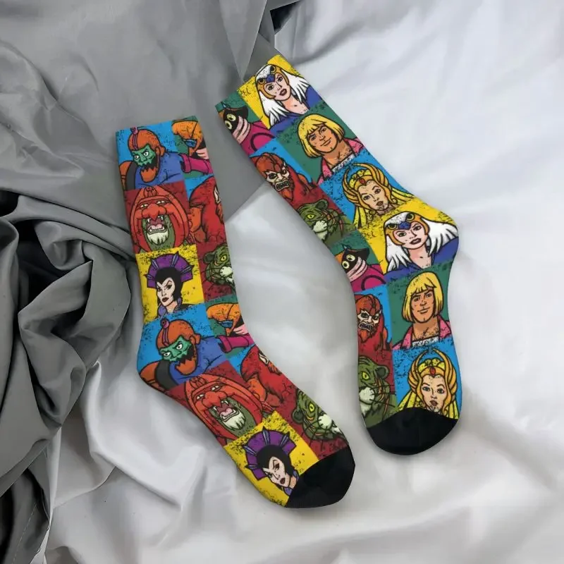 Y2K Fashion Mens He Man And Friends Dress Unisex Warm Breathbale Masters Of Universe Skeletor Heman 80S Cartoon Crew Socks