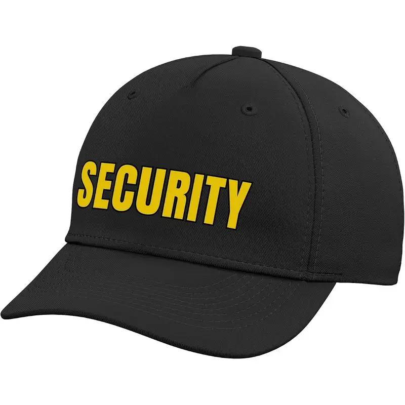 Security Design in Yellow Adjustable Baseball Hat
